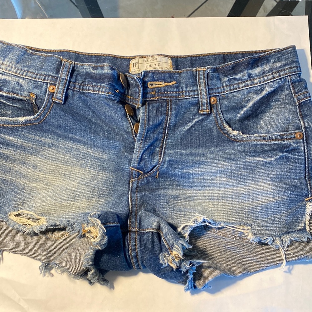 Free People Jean shorts
